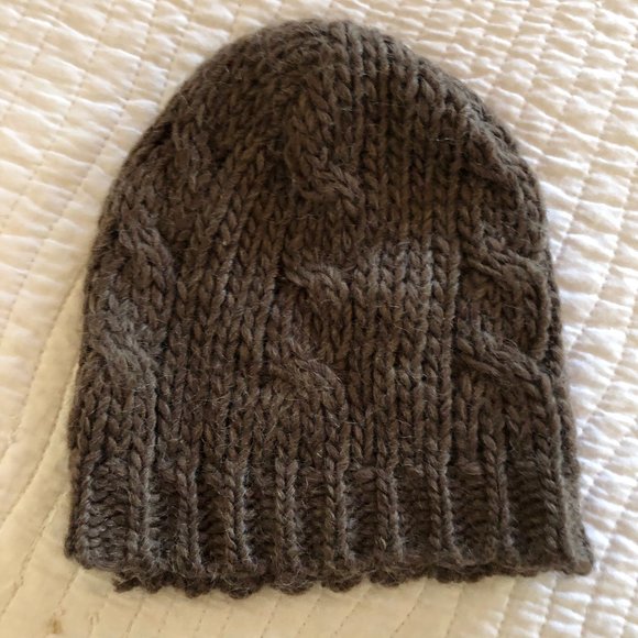 Brown Cable Beanie Cap - Picture 1 of 4